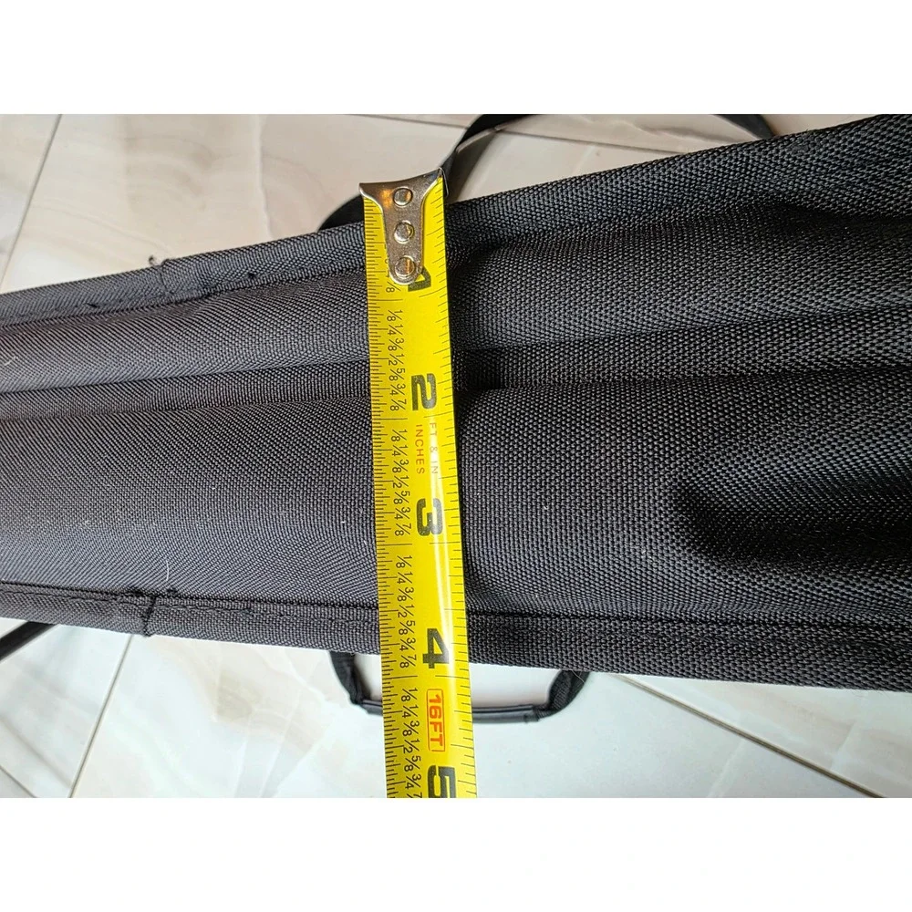 Waddell & Reed Black Laptop Messenger Bag Briefcase Canvas Professional W1 - Picture 13 of 16